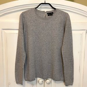 Massimo Dutti Grey Wool Silk Sweater